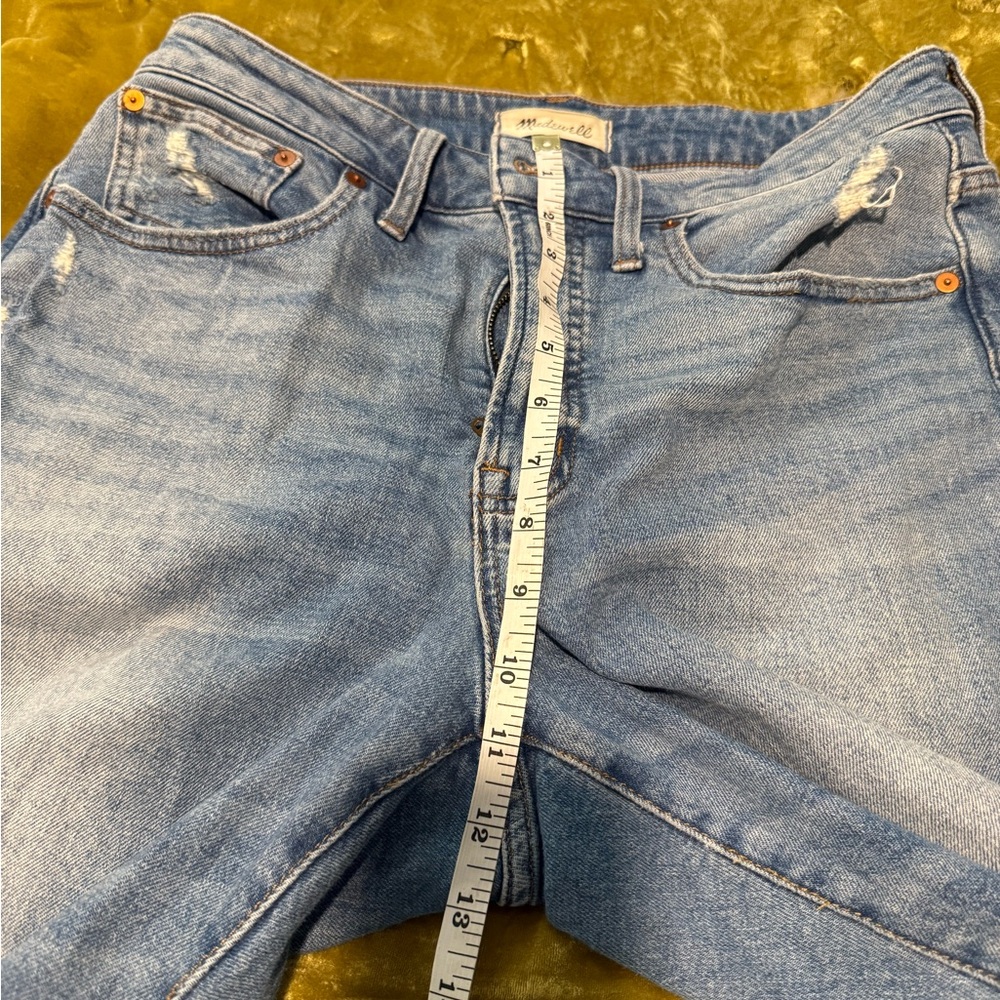 Madewell Boyfriend Jeans in Distressed Blue - Picture 4 of 10